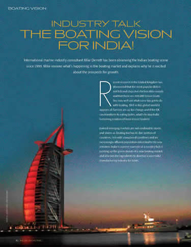 Boating vision for India